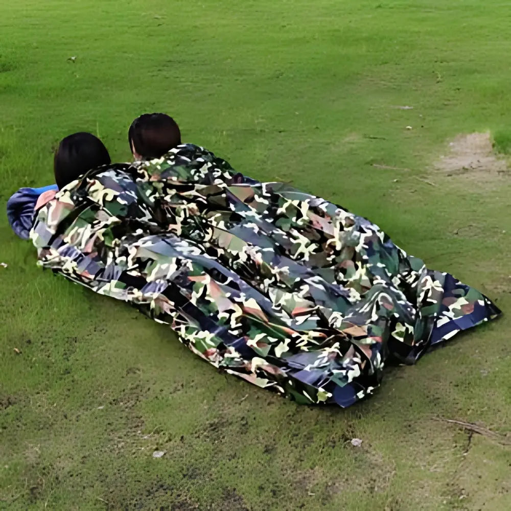 Camouflage Waterproof Emergency Sleeping Bag for Outdoor Camping and Survival