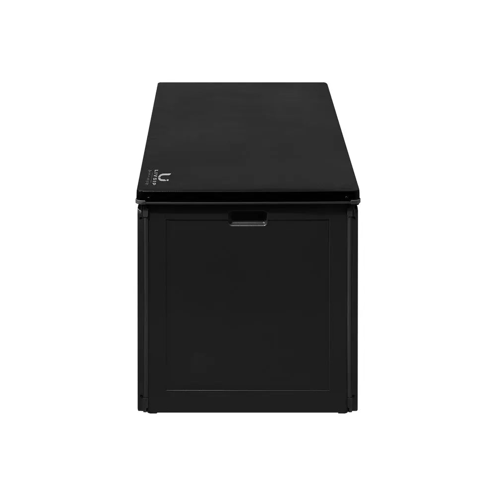 Outdoor Storage Bench Box 490L Black