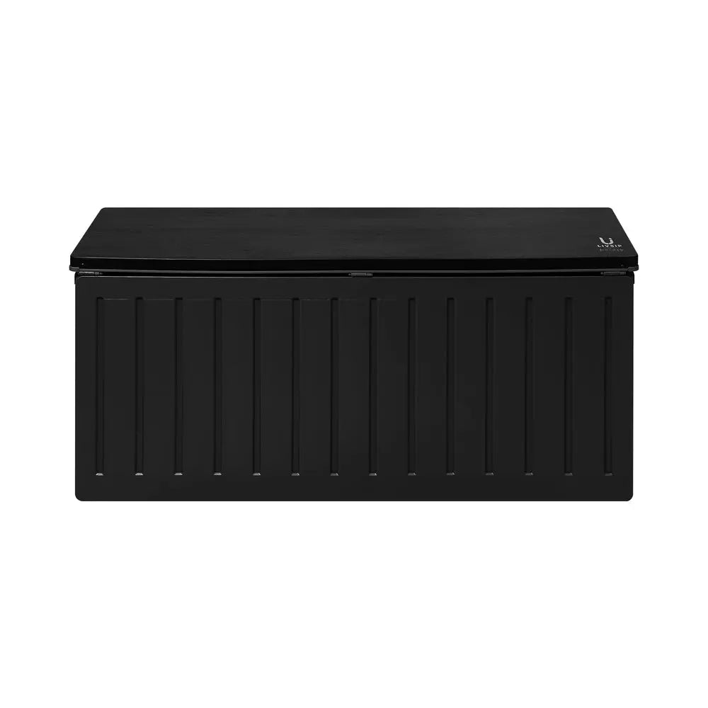 Outdoor Storage Bench Box 490L Black