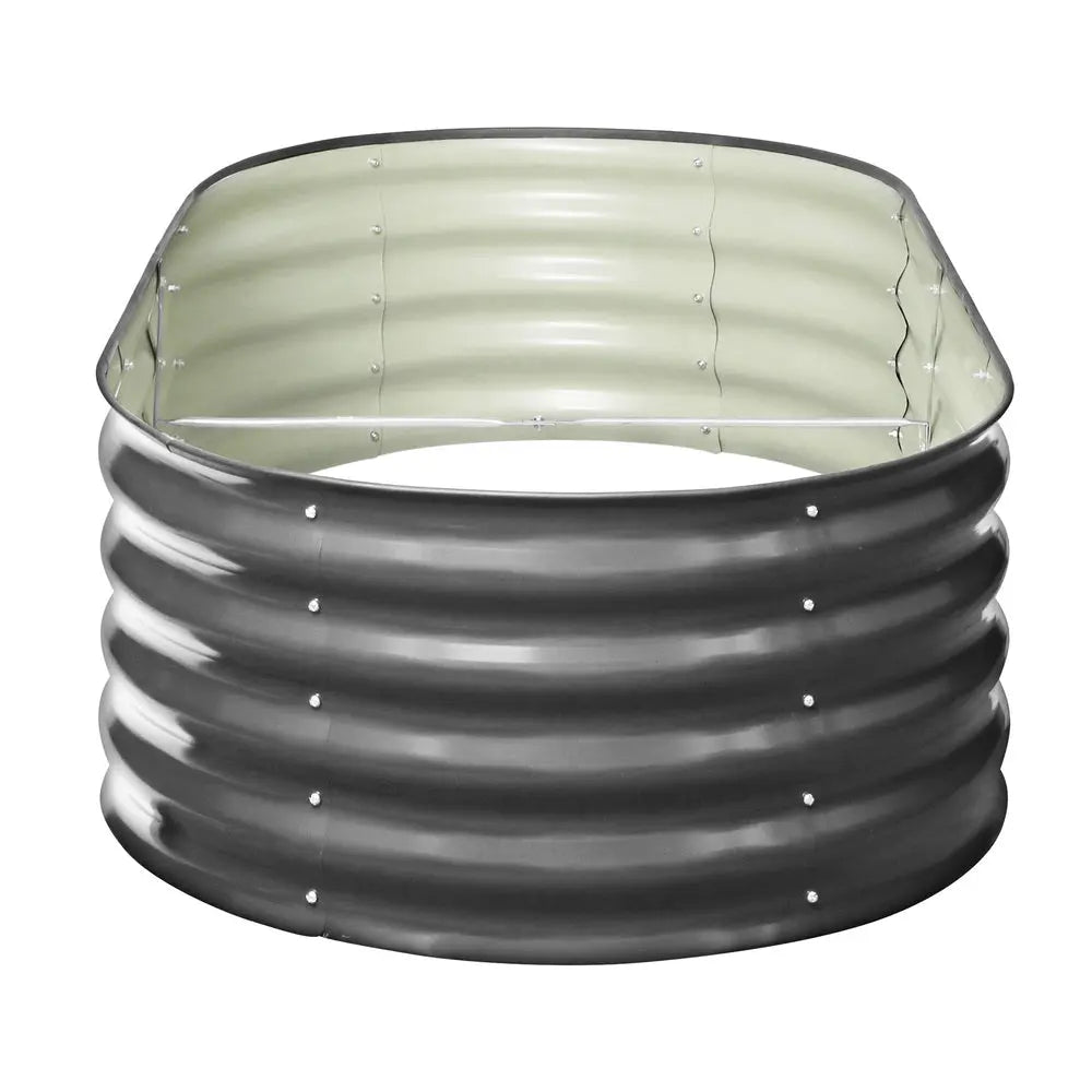 Set of 2 Galvanized Raised Garden Beds