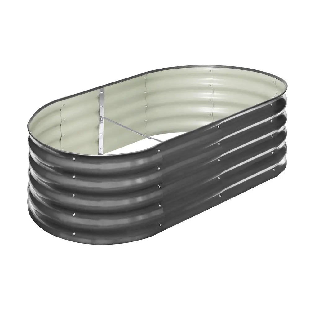 Set of 2 Galvanized Raised Garden Beds