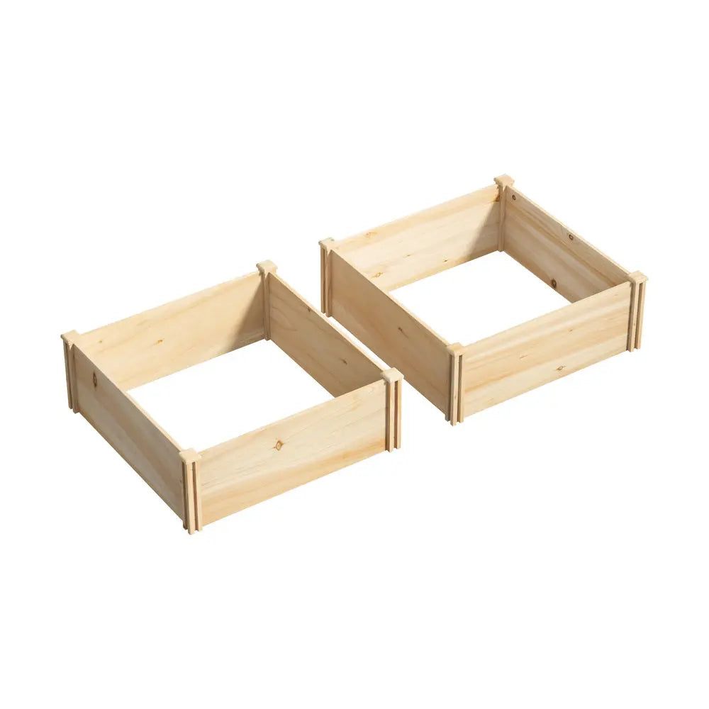 Raised Wooden Garden Bed Planter