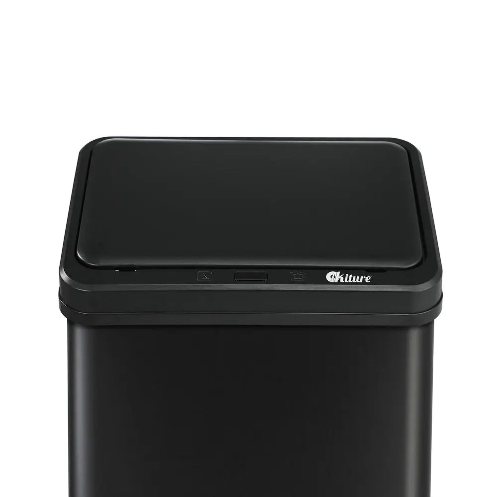 Black 50L Automatic Motion Sensor Rubbish Trash Bin