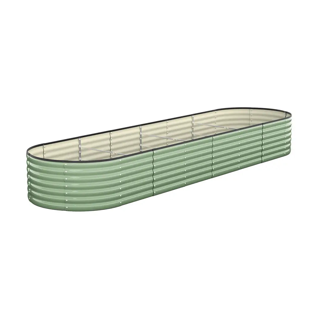 Green Galvanized Raised Garden Bed Planter Box Container