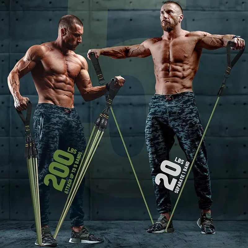 5-Piece Fitness Resistance Band Set