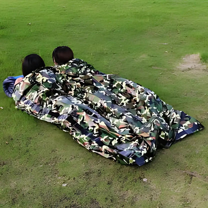 Camouflage Waterproof Emergency Sleeping Bag for Outdoor Camping and Survival