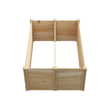Raised Wooden Garden Bed Planter
