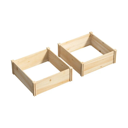 Raised Wooden Garden Bed Planter