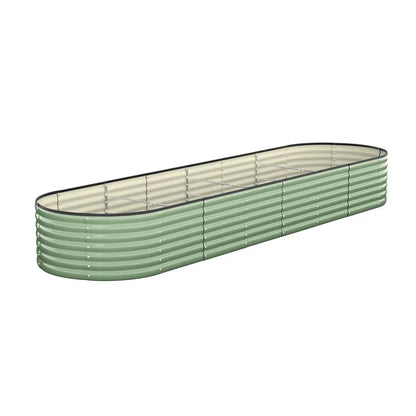 Green Galvanized Raised Garden Bed Planter Box Container