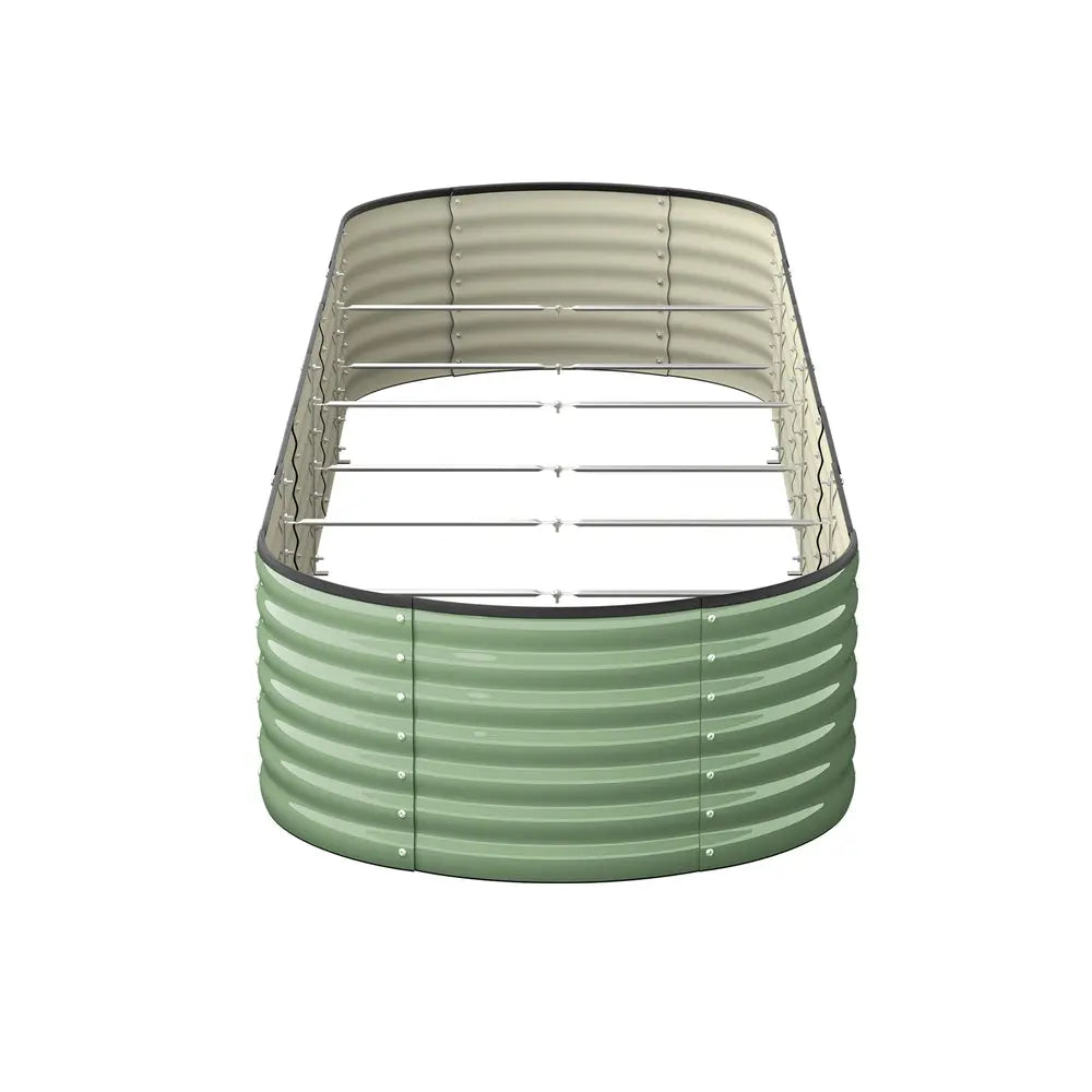 Green Galvanized Raised Garden Bed Planter Box Container